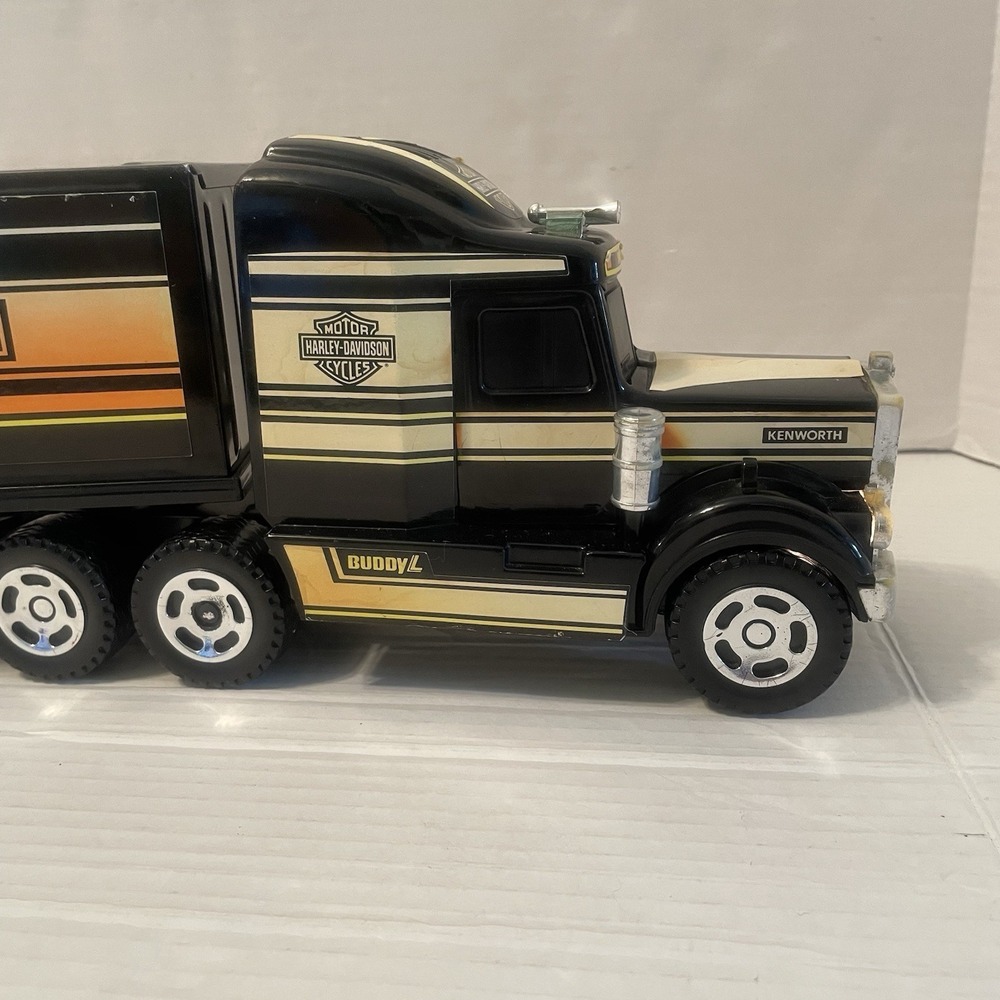 1992 BuddyL Harley-Davidson Semi Truck 10-Wheeler Plastic/Metal Vintage‎ - Picture 12 of 16